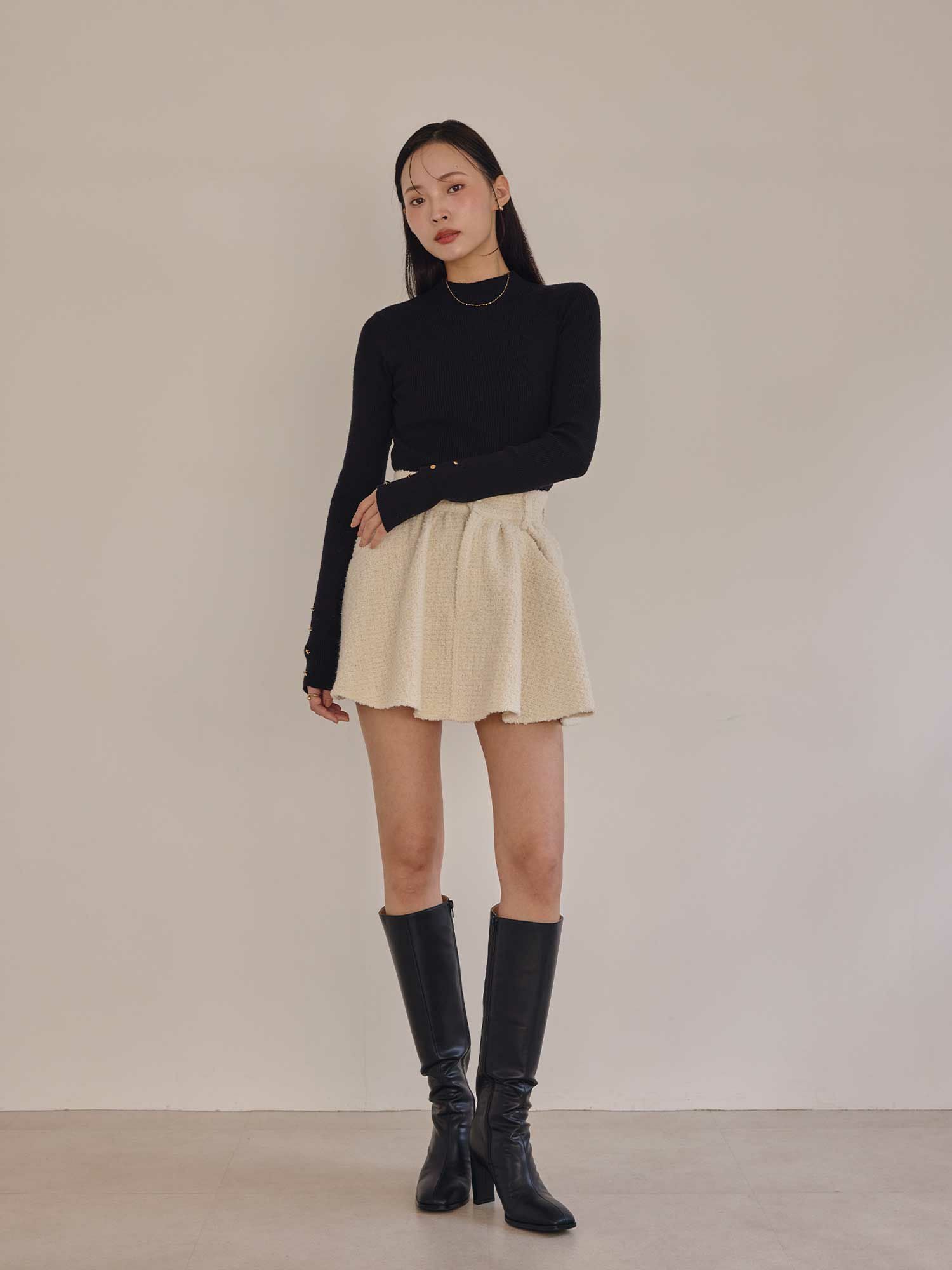マシュマロボタンスリーブニット | ACYM ONLINE SHOP