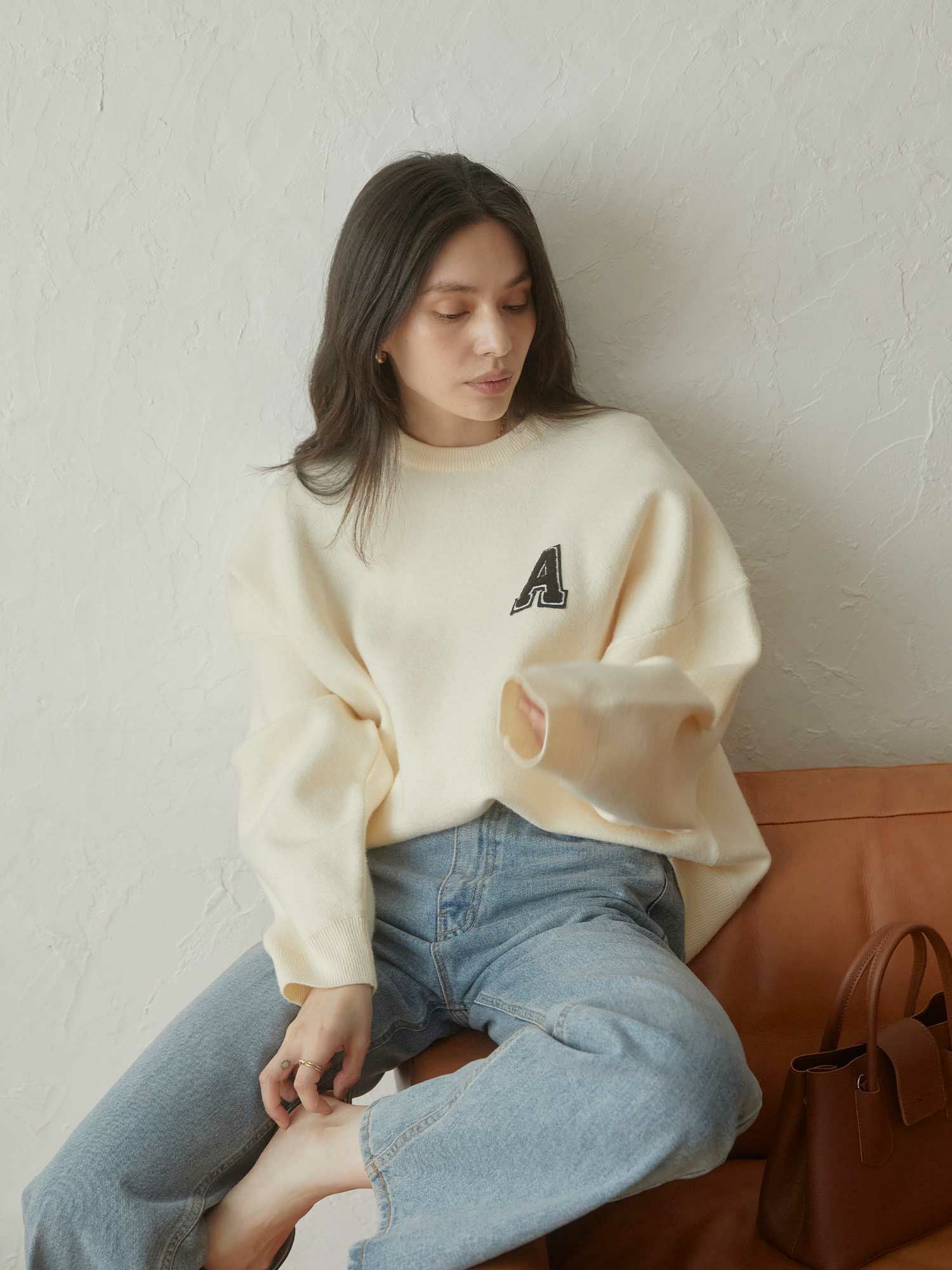 ACYM A logo sweat ニット A logo sweat ニット | ACYM ONLINE SHOP