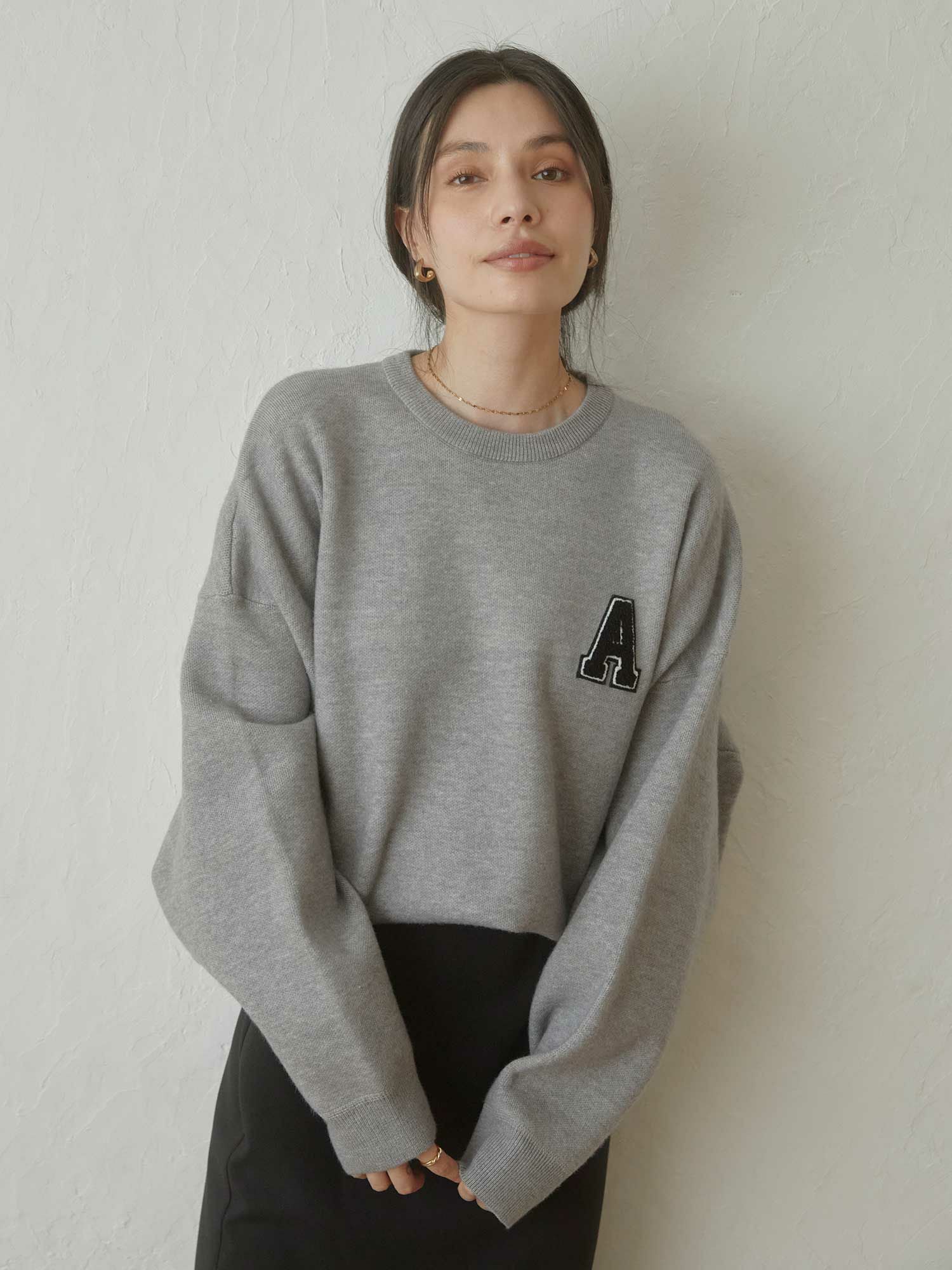 ACYM A logo sweat ニット A logo sweat ニット | ACYM ONLINE SHOP