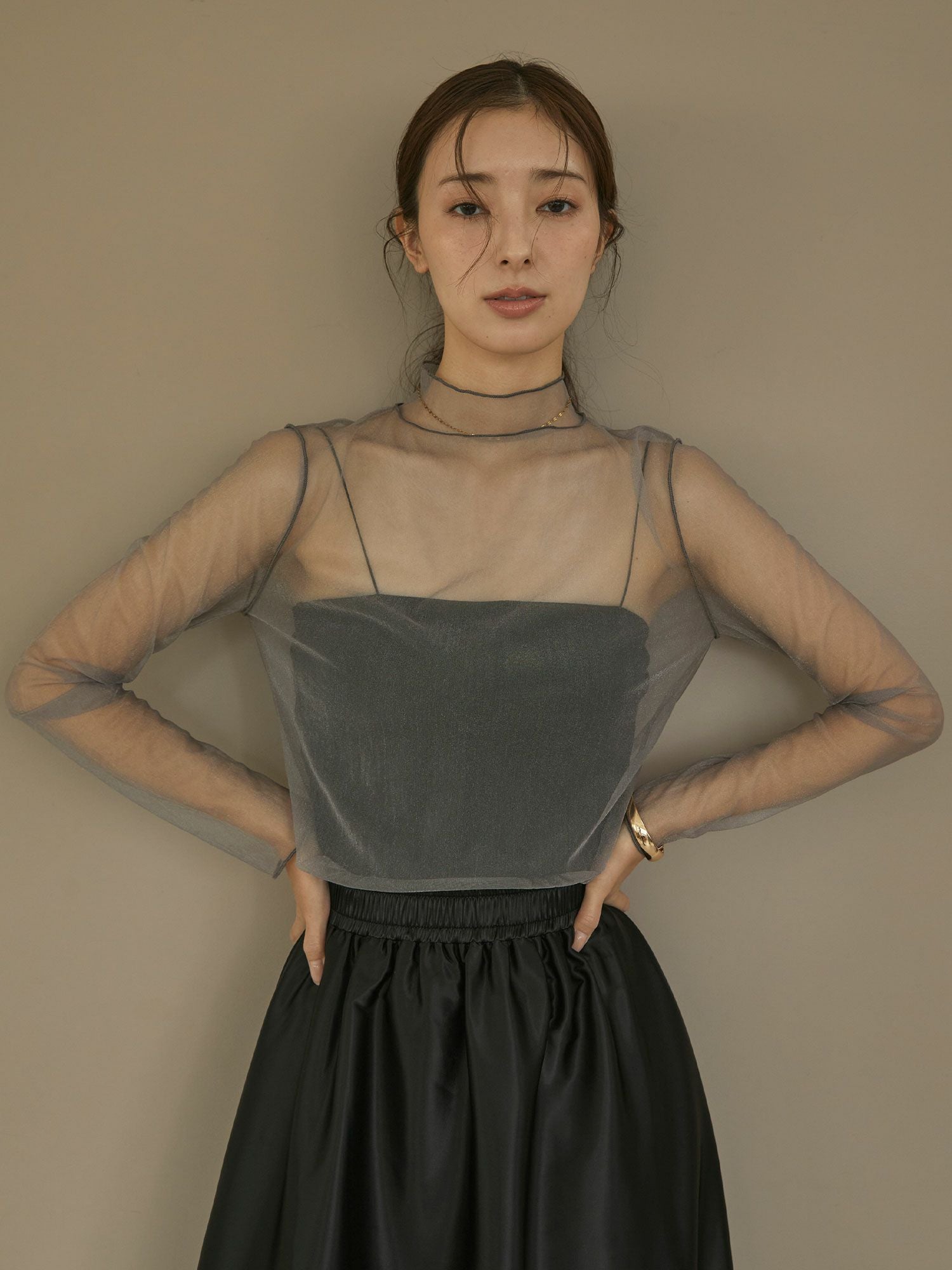 シアーハイネックブラウス | ACYM ONLINE SHOP