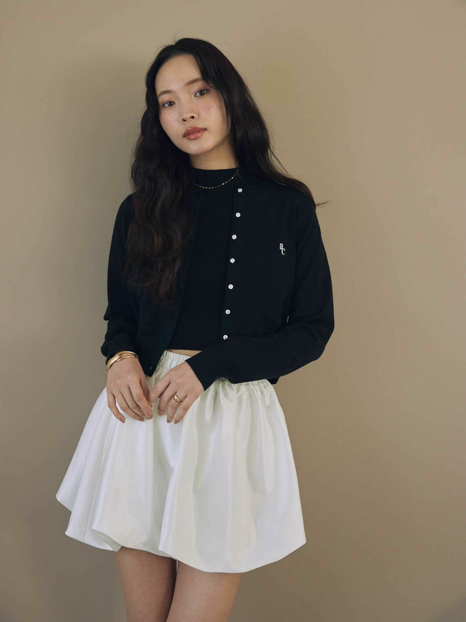 サテンバルーンミニスカート | ACYM ONLINE SHOP