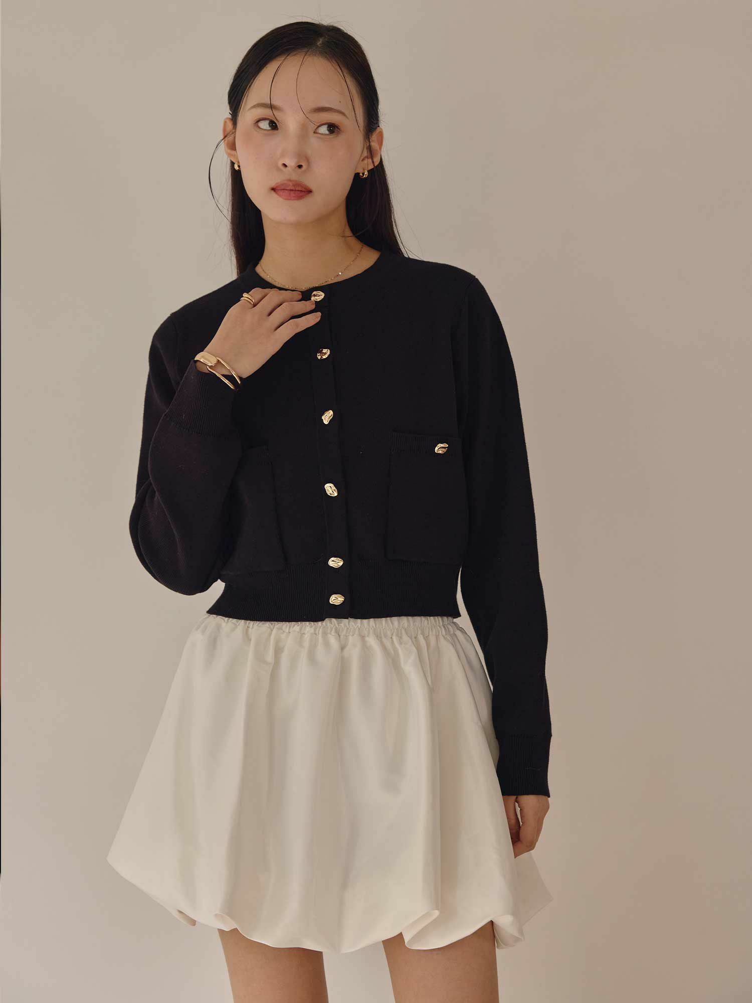 サテンバルーンミニスカート | ACYM ONLINE SHOP