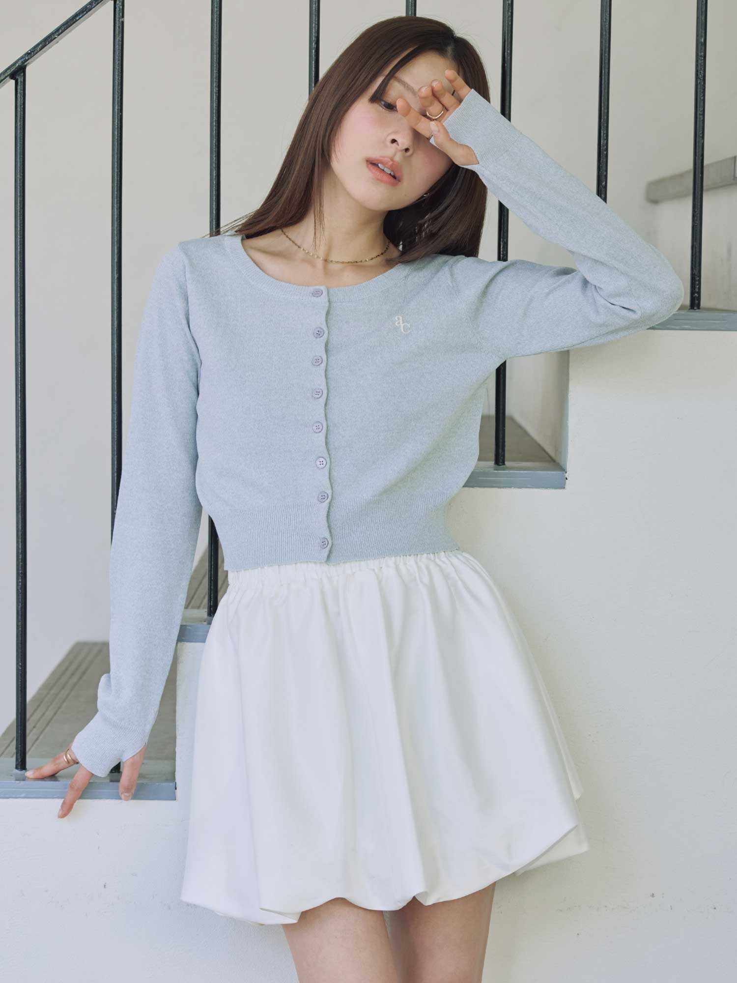 サテンバルーンミニスカート | ACYM ONLINE SHOP