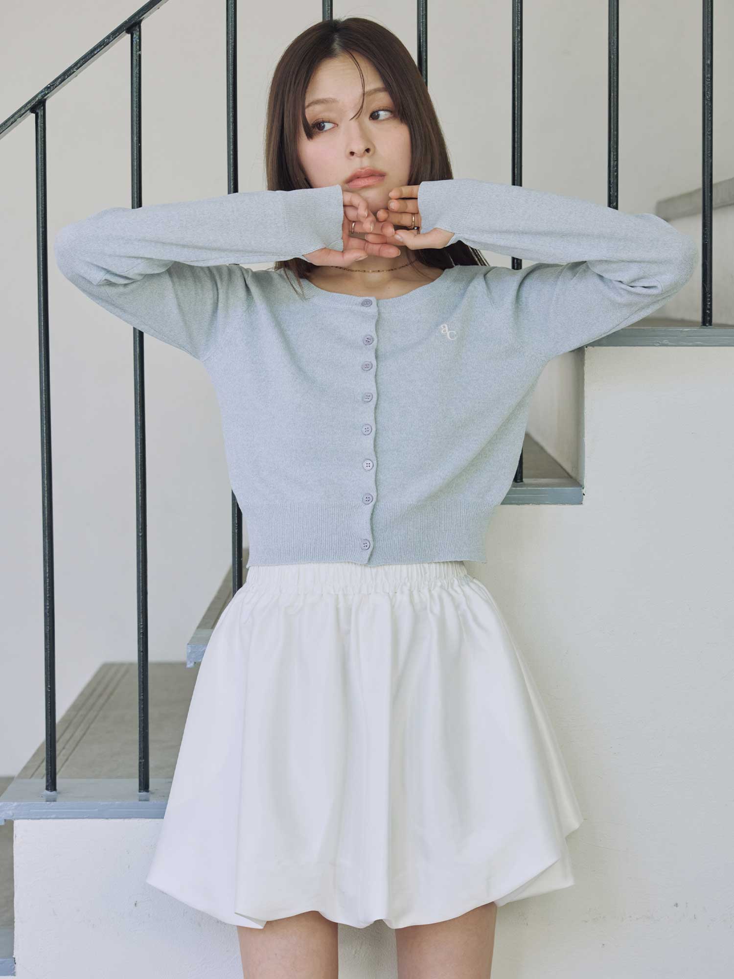 サテンバルーンミニスカート | ACYM ONLINE SHOP