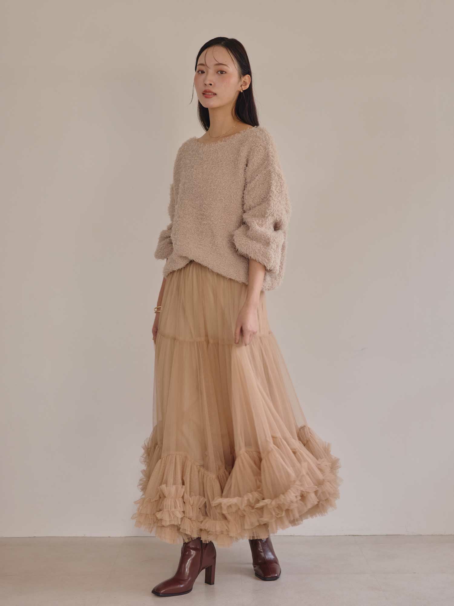 ミルキーカラーボリュームニット | ACYM ONLINE SHOP