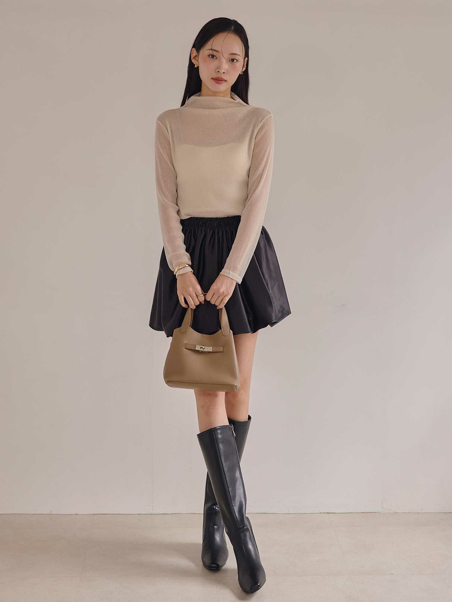ACYM ロングブーツ　ブラック　L Betty skinny ロングブーツ | ACYM ONLINE SHOP