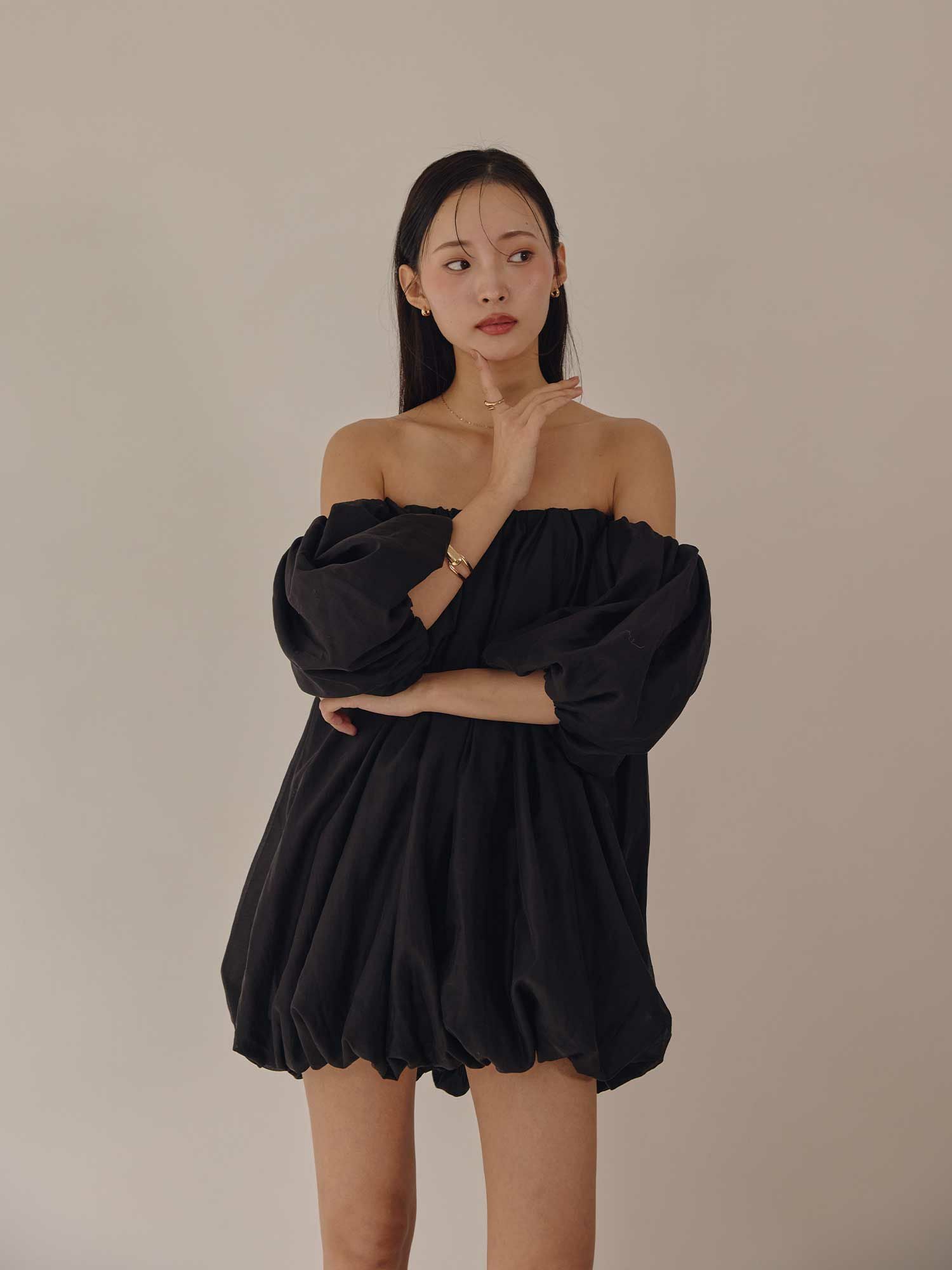 シアーバルーンミニワンピース | ACYM ONLINE SHOP