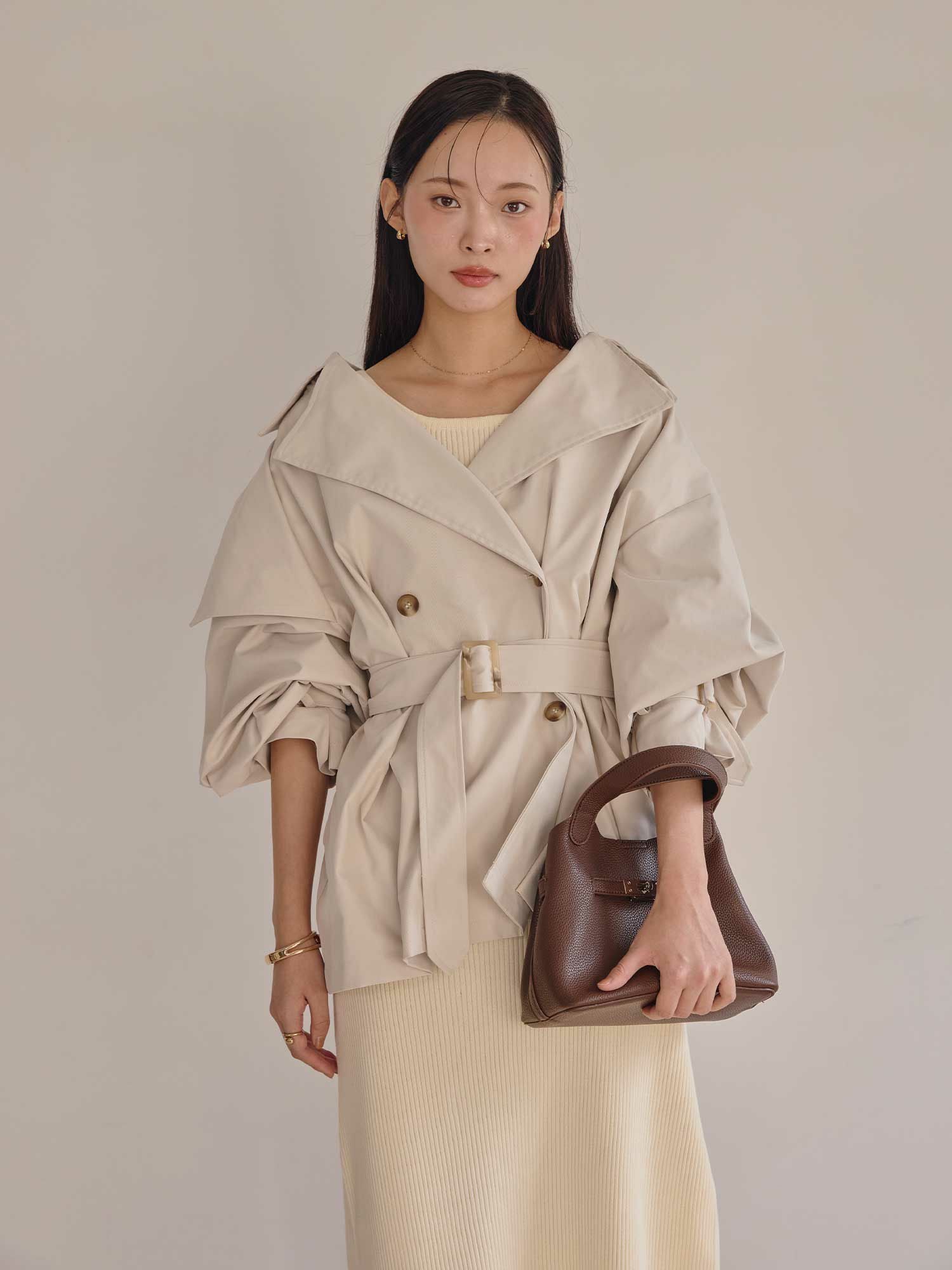クラシカルミドルトレンチコート | ACYM ONLINE SHOP