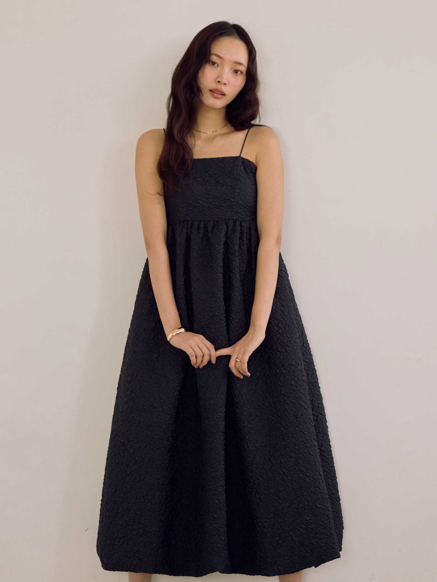 ACYM ピンストラップバルーンドレス ピンストラップバルーンドレス | ACYM ONLINE SHOP