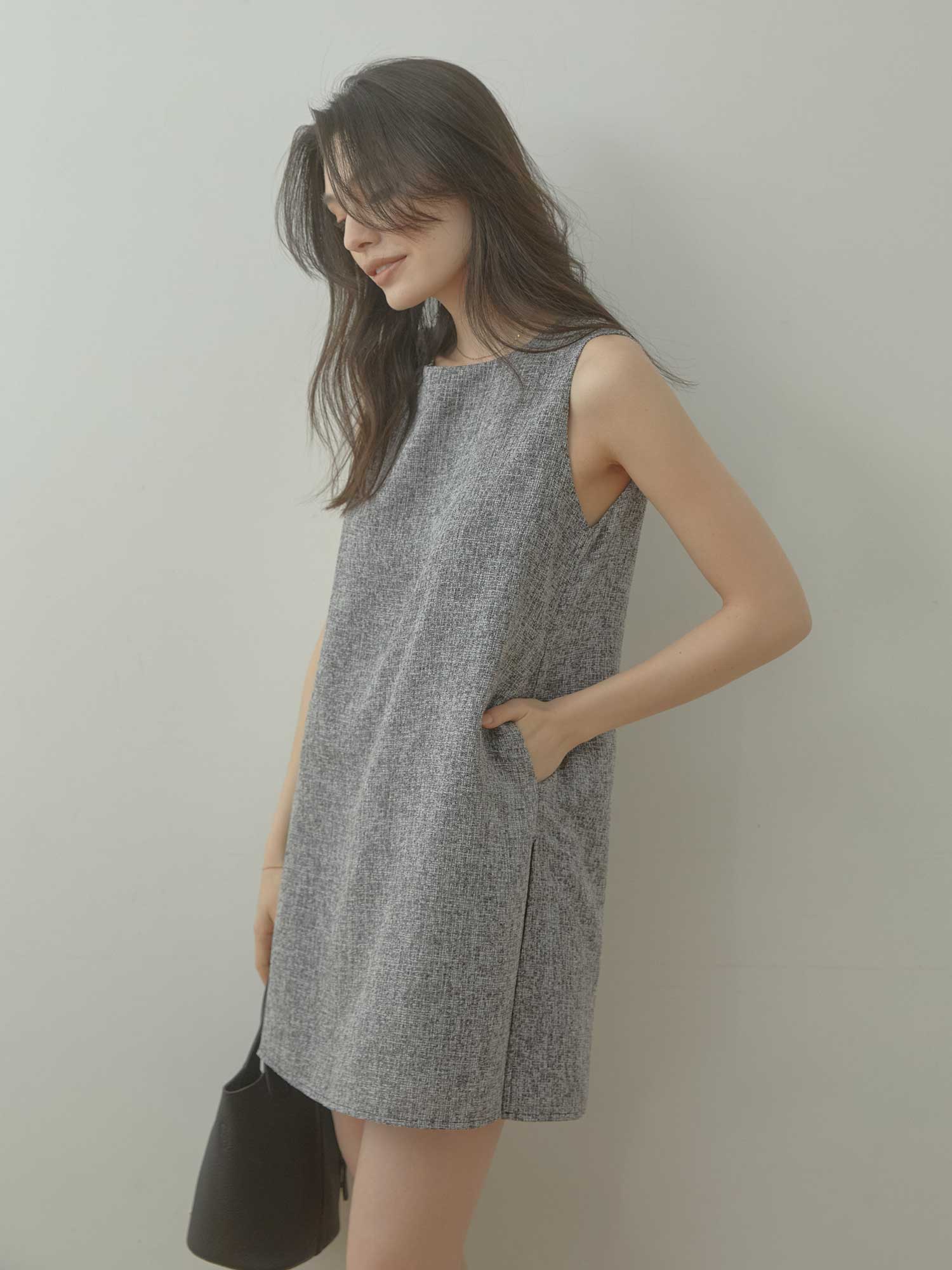 ボックスツイードミニサロペット | ACYM ONLINE SHOP