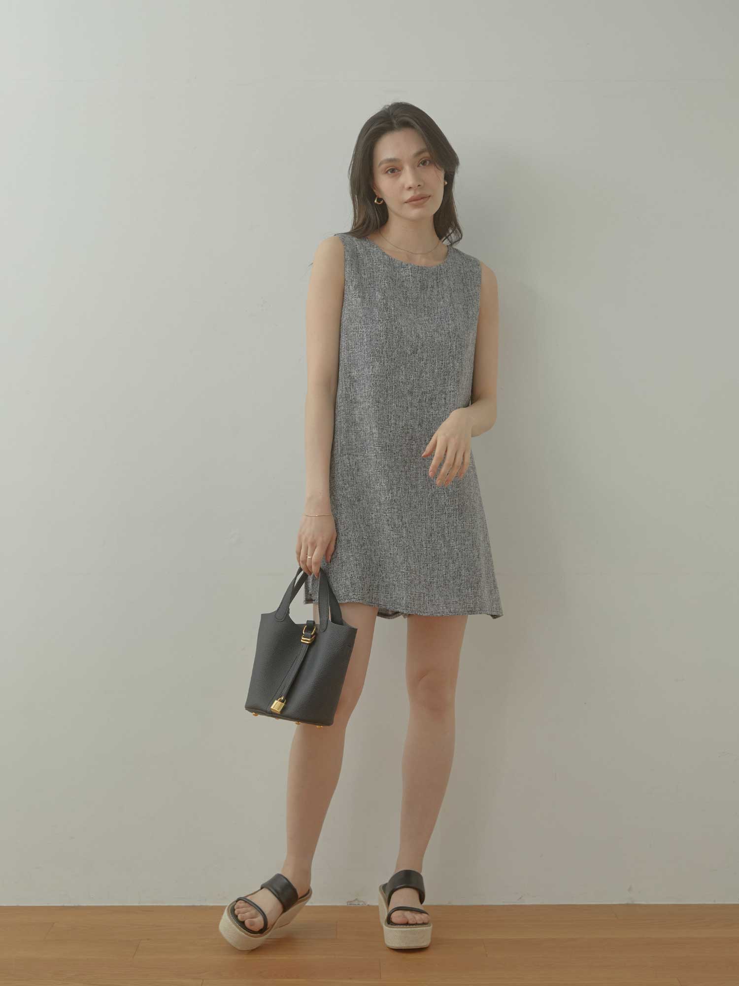 ボックスツイードミニサロペット | ACYM ONLINE SHOP